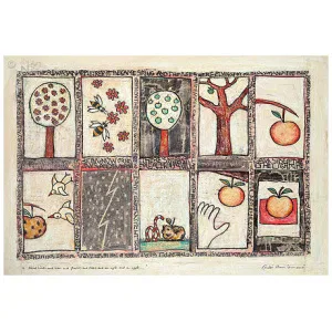 About birds and bees and flowers and trees and an apple