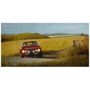 Alfa Romeo in Frans landschap