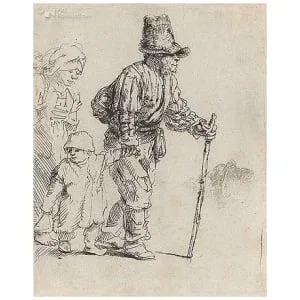 Rondtrekkende boeren familie