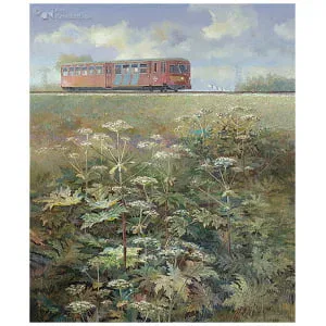 Blauwe Engel op de spoordijk