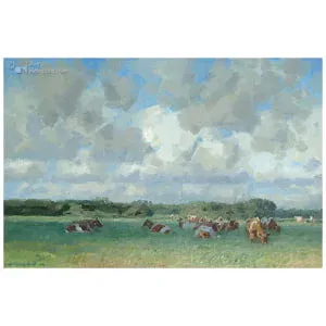 Kudde met wolkenlucht