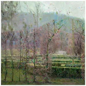 Rozenhof in de winter