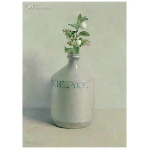 Japansch zakykruikje met sneeuwbes