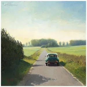 Citroën DS in de Wieringermeerpolder