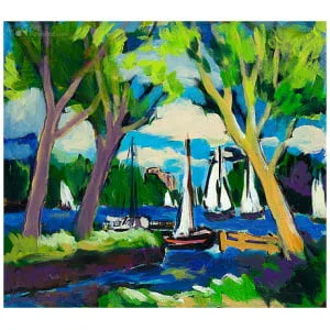 Witte zeilen op het Paterwoldse meer