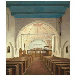 De Andreaskerk in Westeremden (13e eeuw), voor de restauratie