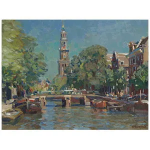 Westerkerk op een zomerse dag
