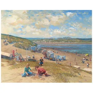 Duinen, wolken en zee