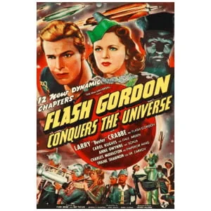 de poster voor Flash Gordon verovert het universum