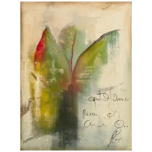 een schilderij met een quote erop geschreven