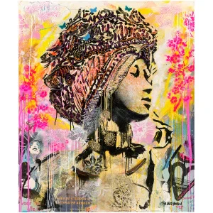 een schilderij van een vrouw met een hoed