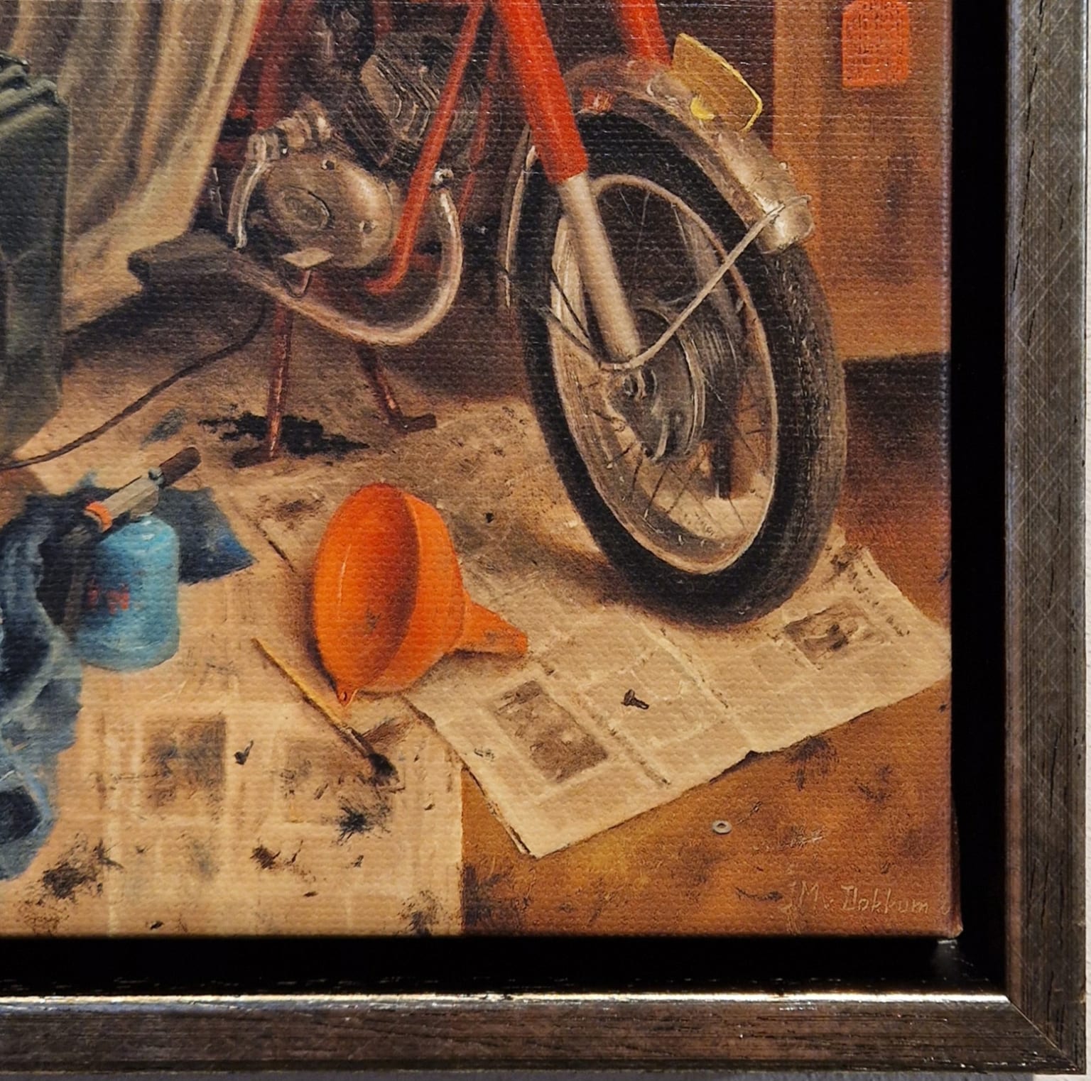 Dokkum, mannenhuishouding, detail LH