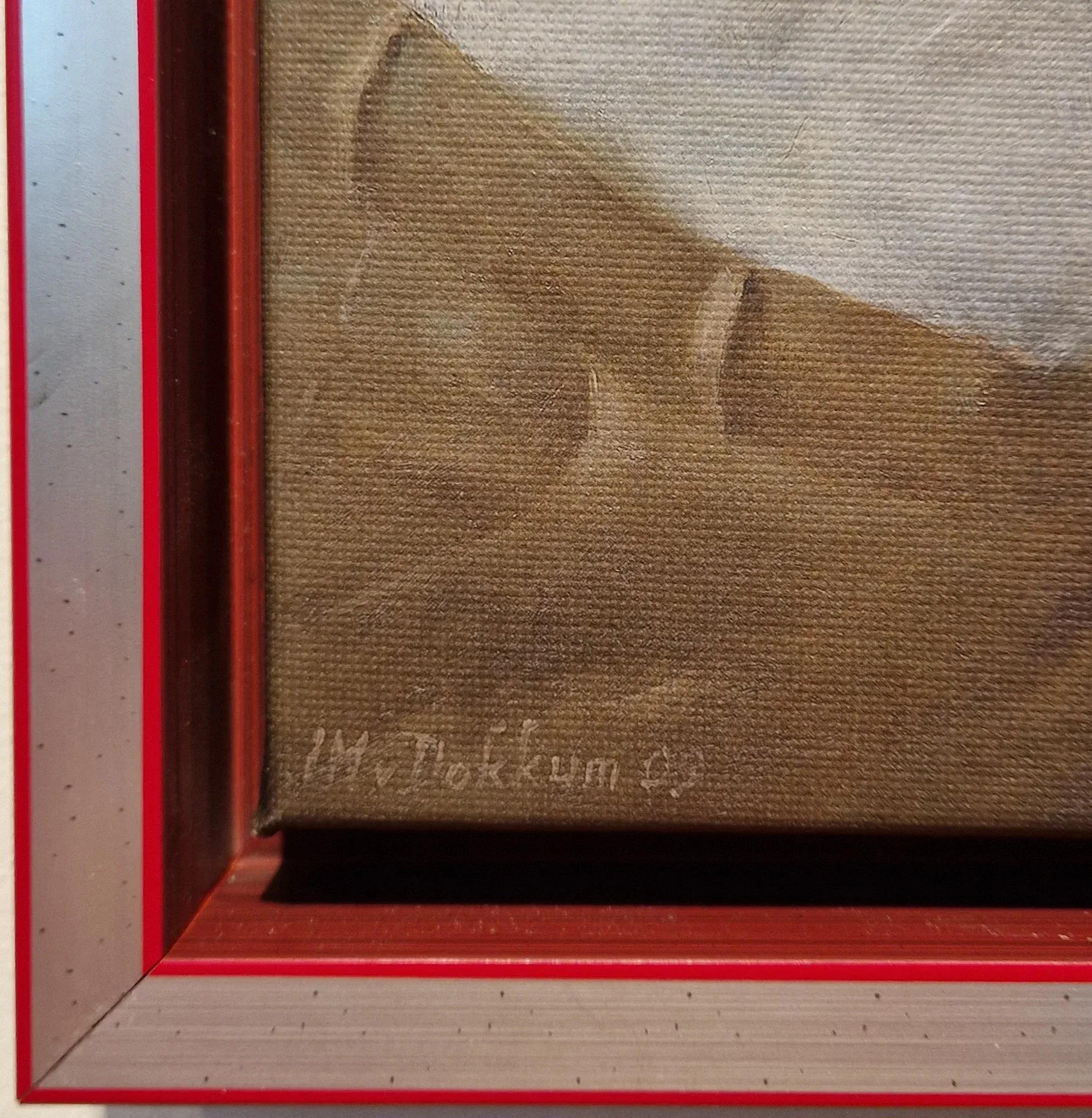 een schilderij van een persoon die in bed ligt