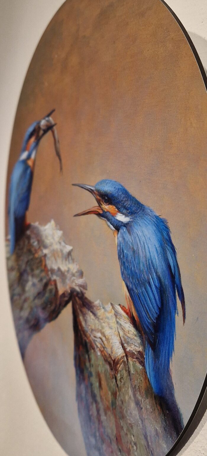 ArtCircle, Erik van Ommen, Voerende ijsvogels, detail DB ZK
