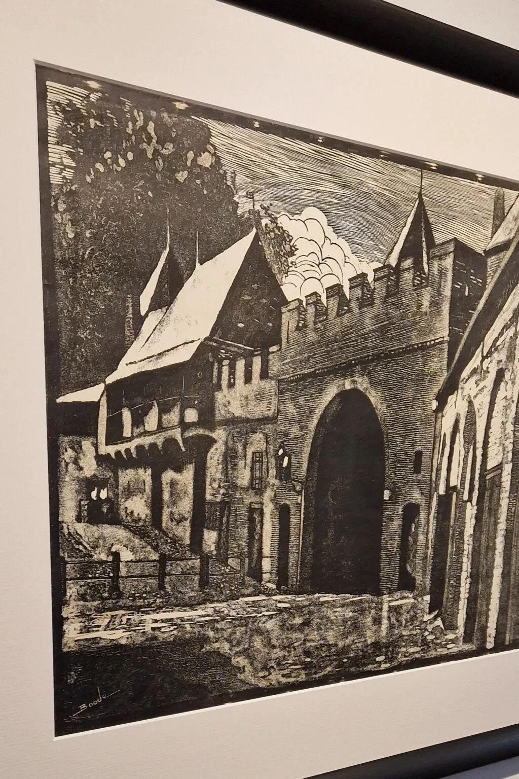 Dirk Boode, Koppelpoort, detail Litho