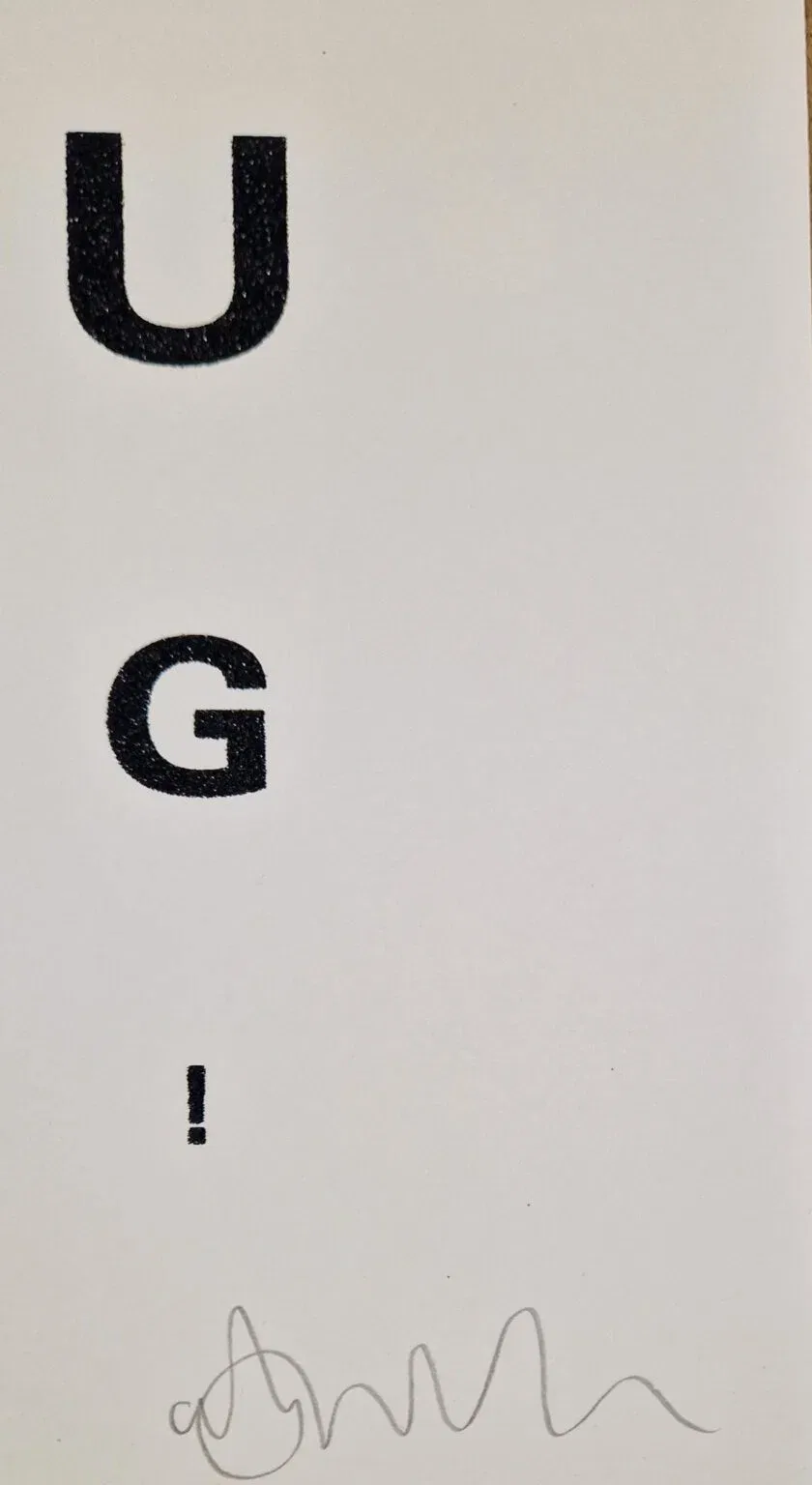 Alex Bucklee, Open your fucking eyes, detail H