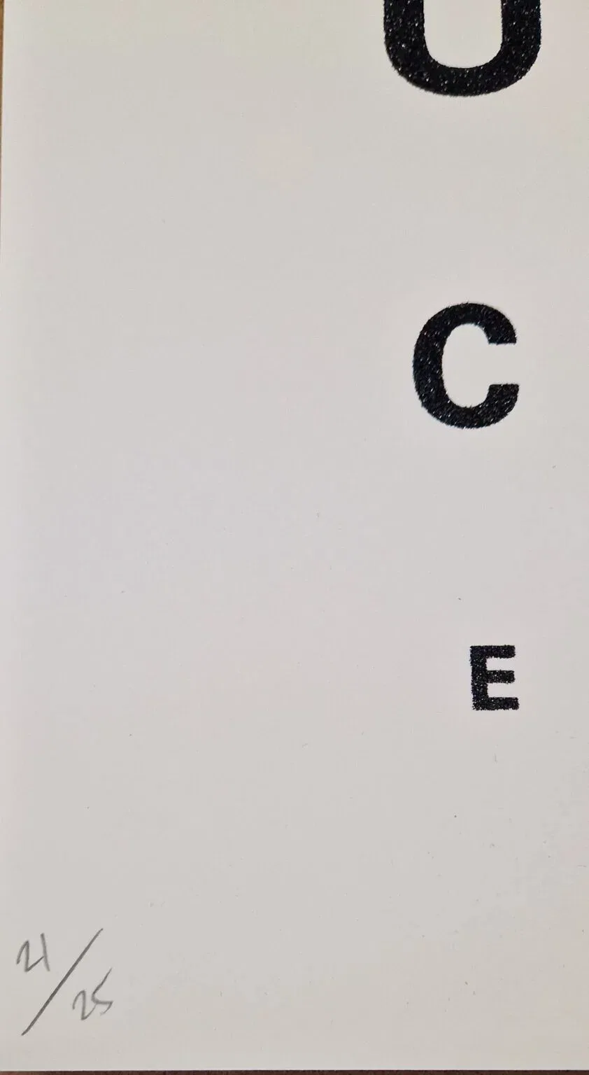 Alex Bucklee, Open your fucking eyes, detail oplage