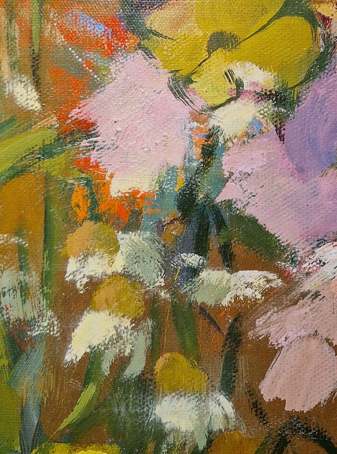 Carla Rodenberg, Geel bloemstilleven, detail GI
