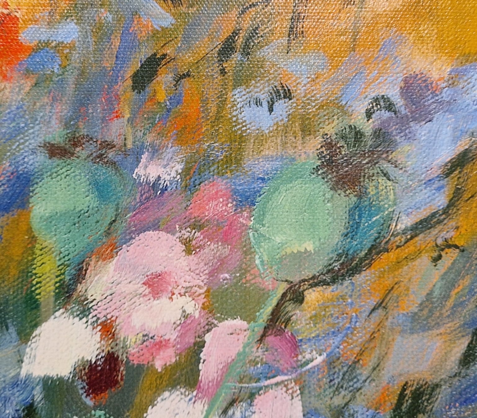 Carla Rodenberg, Geel bloemstilleven, detail GII