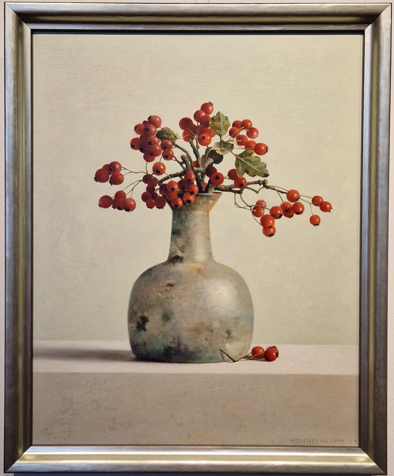 Henk Helmantel, Meidoornbessen in Romeins glas, V