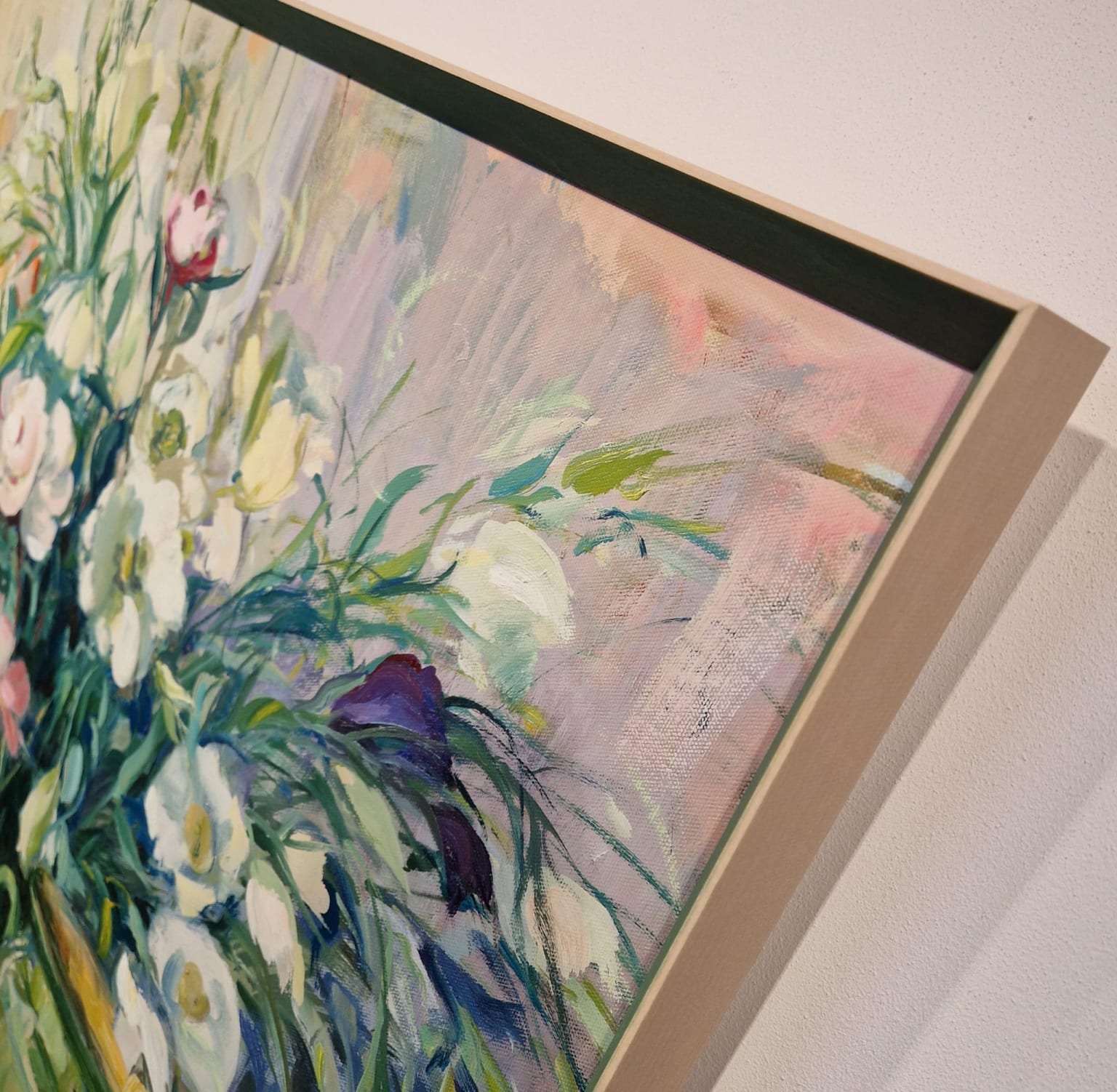 Carla Rodenberg, Groene pot en boeket, detail L