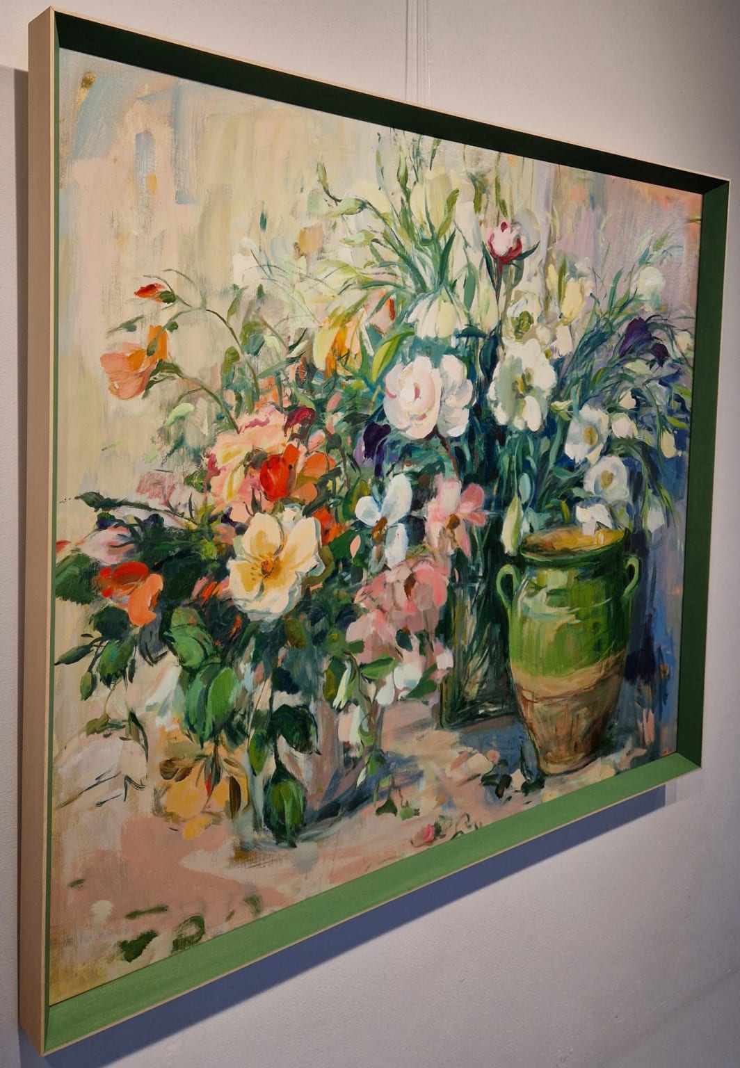 Carla Rodenberg, Groene pot en boeket, detail ZKGI