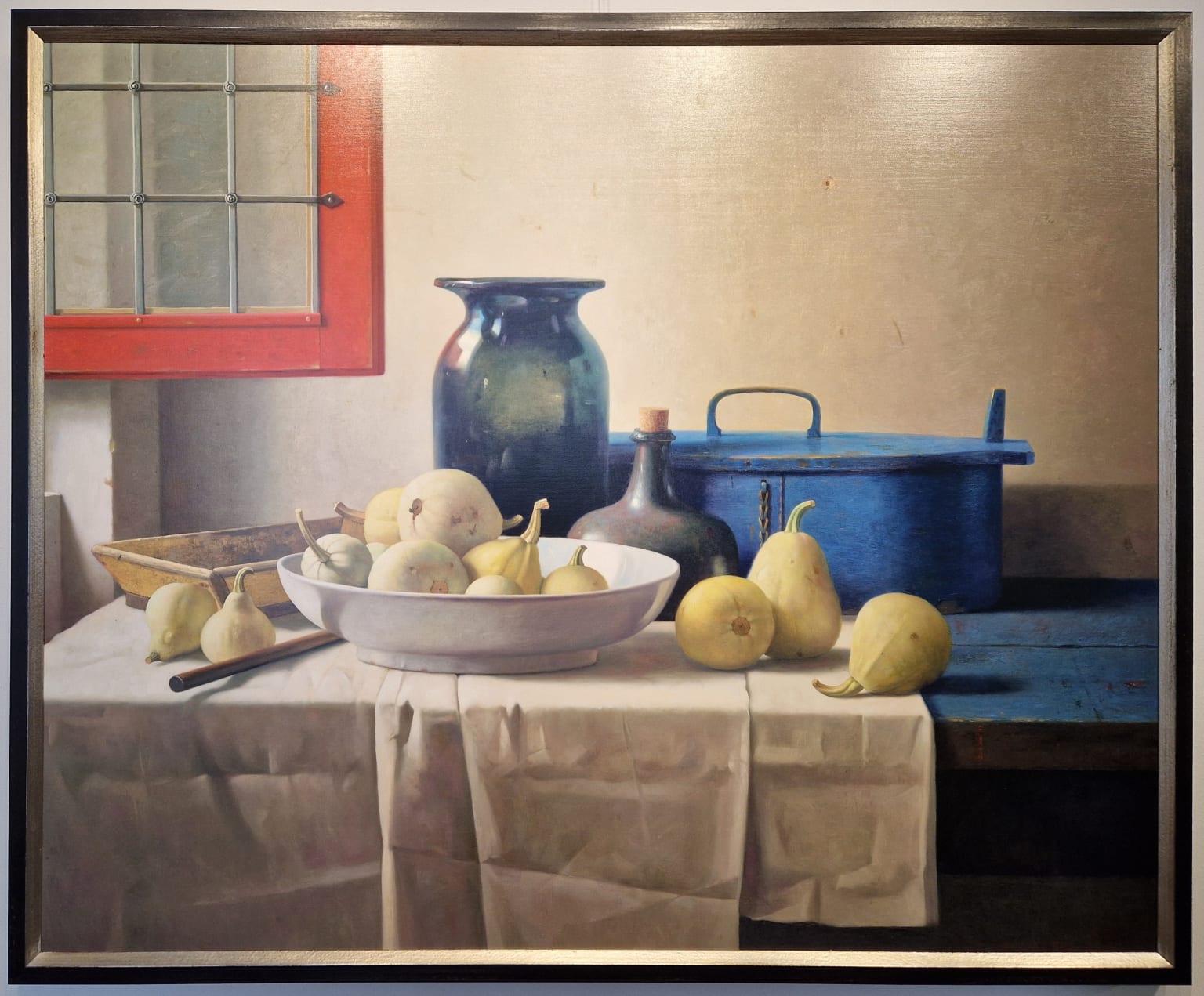 Henk Helmantel, Stilleven met open raam - Rembrandts atelier, V