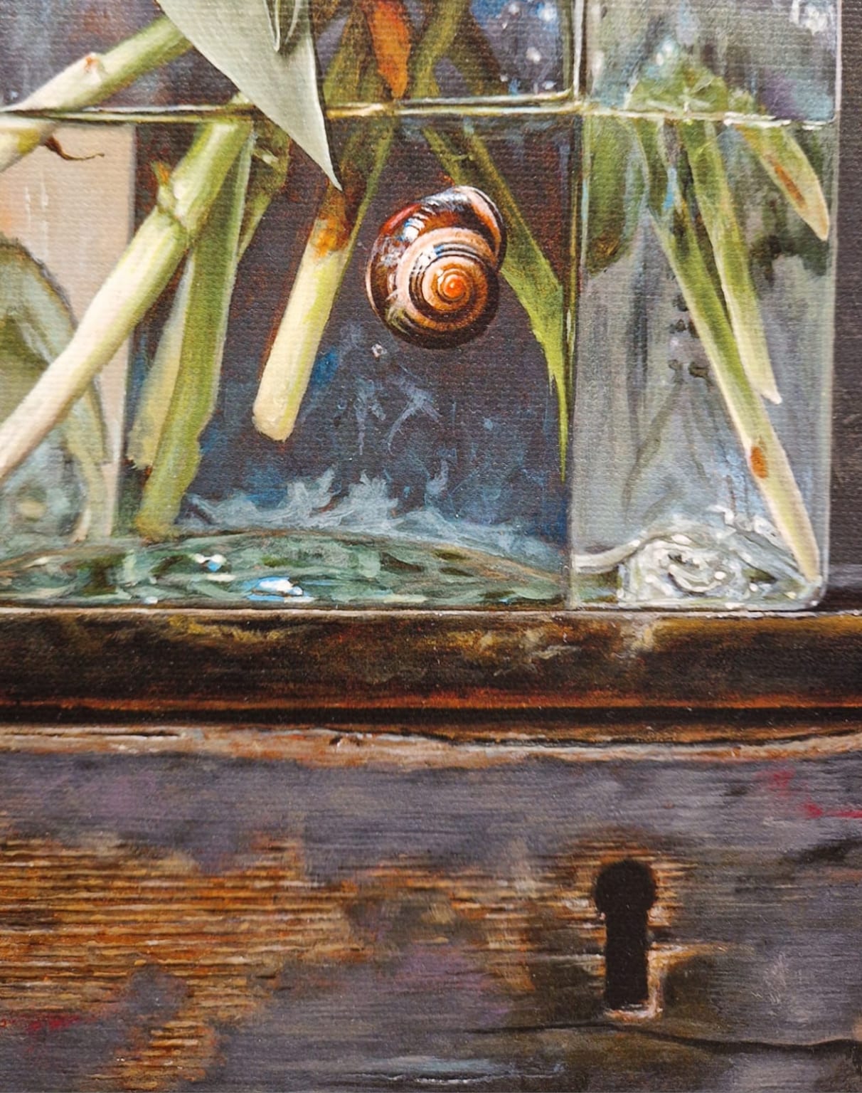 Roman Reisinger, Stilleven met papagaaitulpen, detail GI