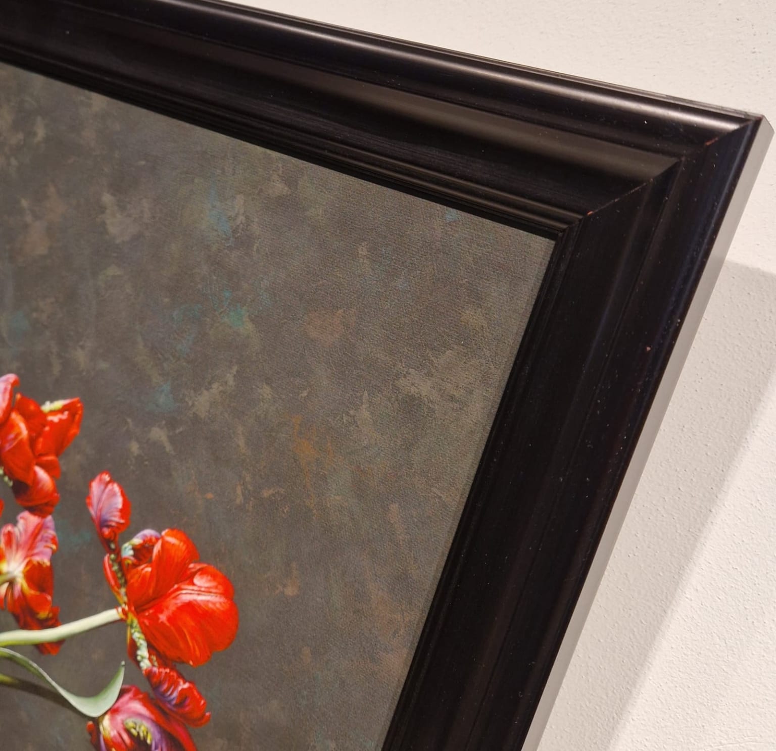 Roman Reisinger, Stilleven met papagaaitulpen, detail L