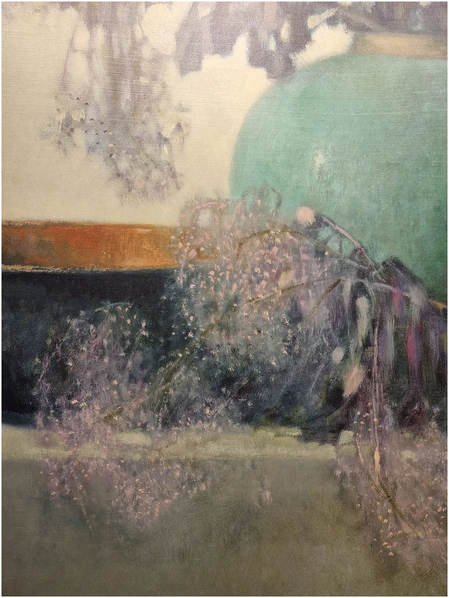Pieter Knorr, Paarse tak met Chinese kom, detail G