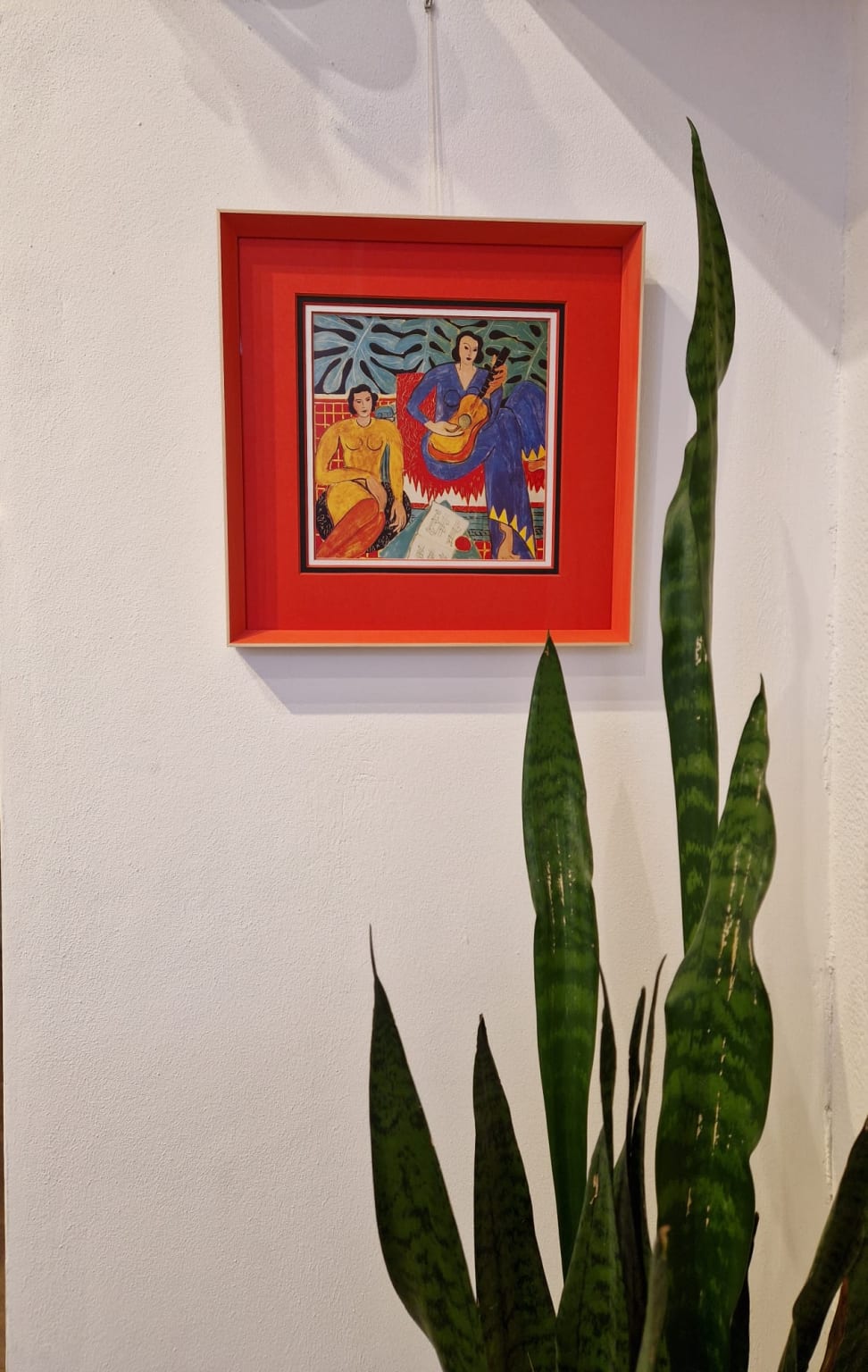 Henri Matisse, La musica, detail muur