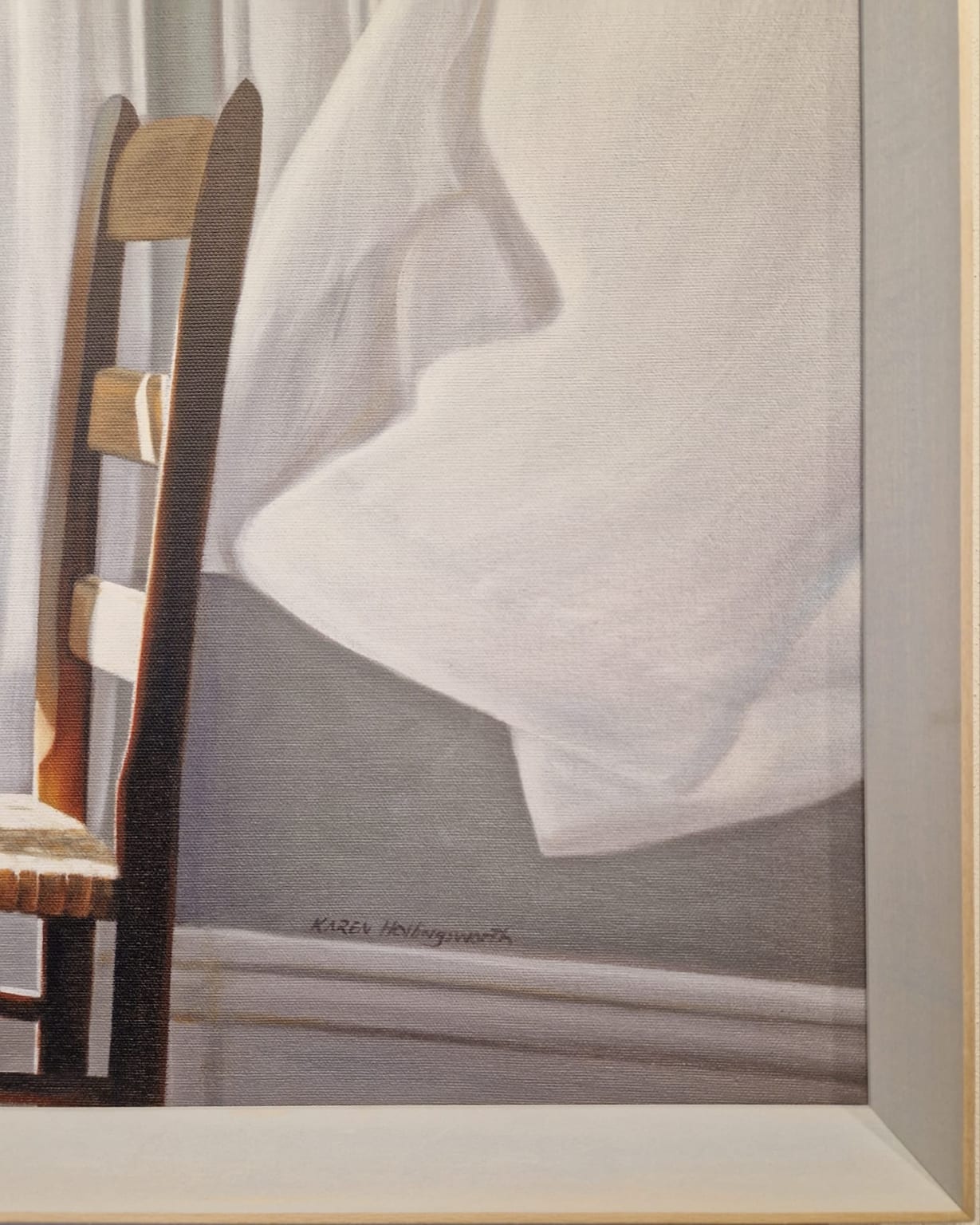 Karen Hollingsworth, gecentreerd worden, detail LH