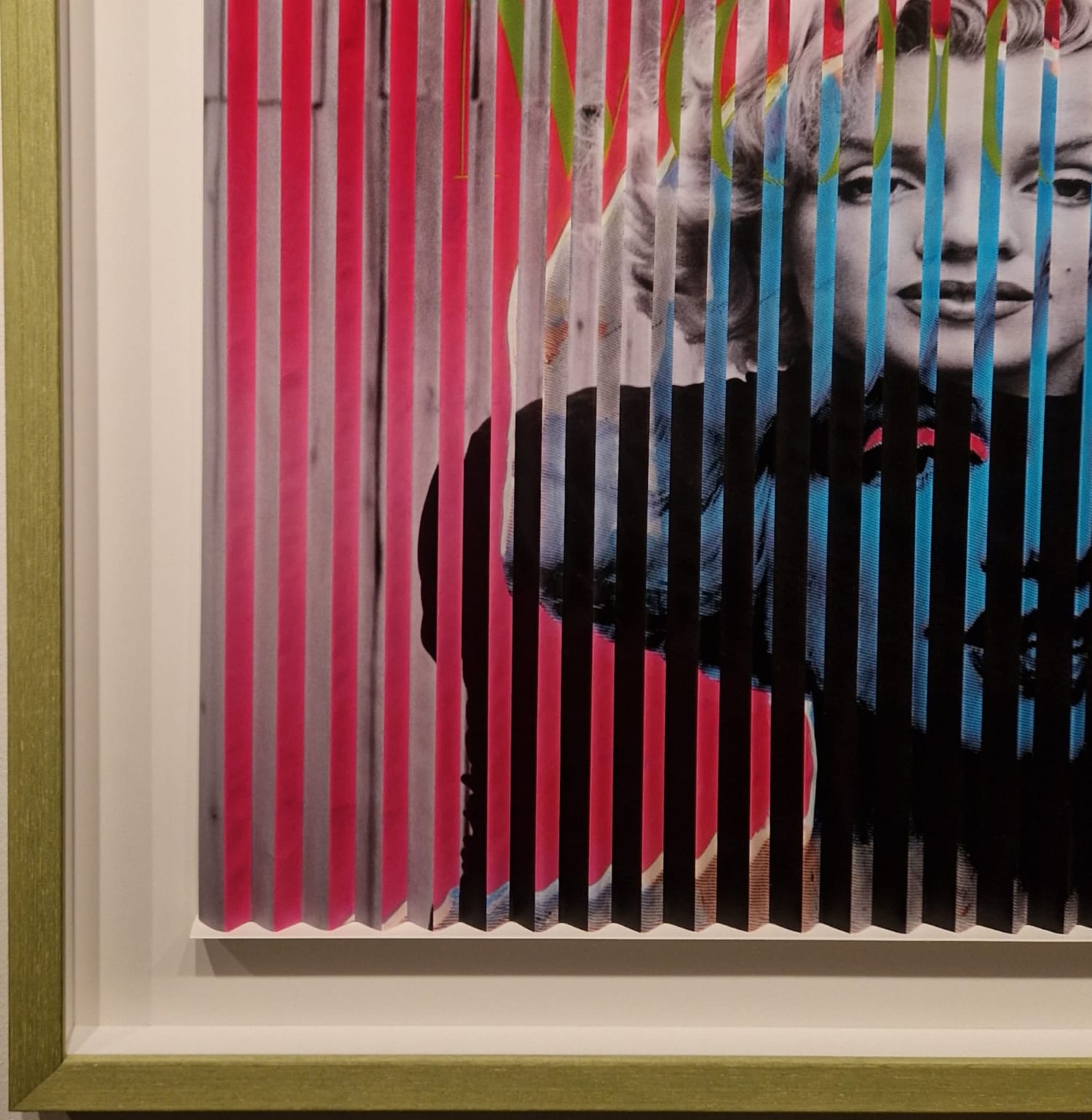 Marilyn Monroe, in beweging, detail Vzijde