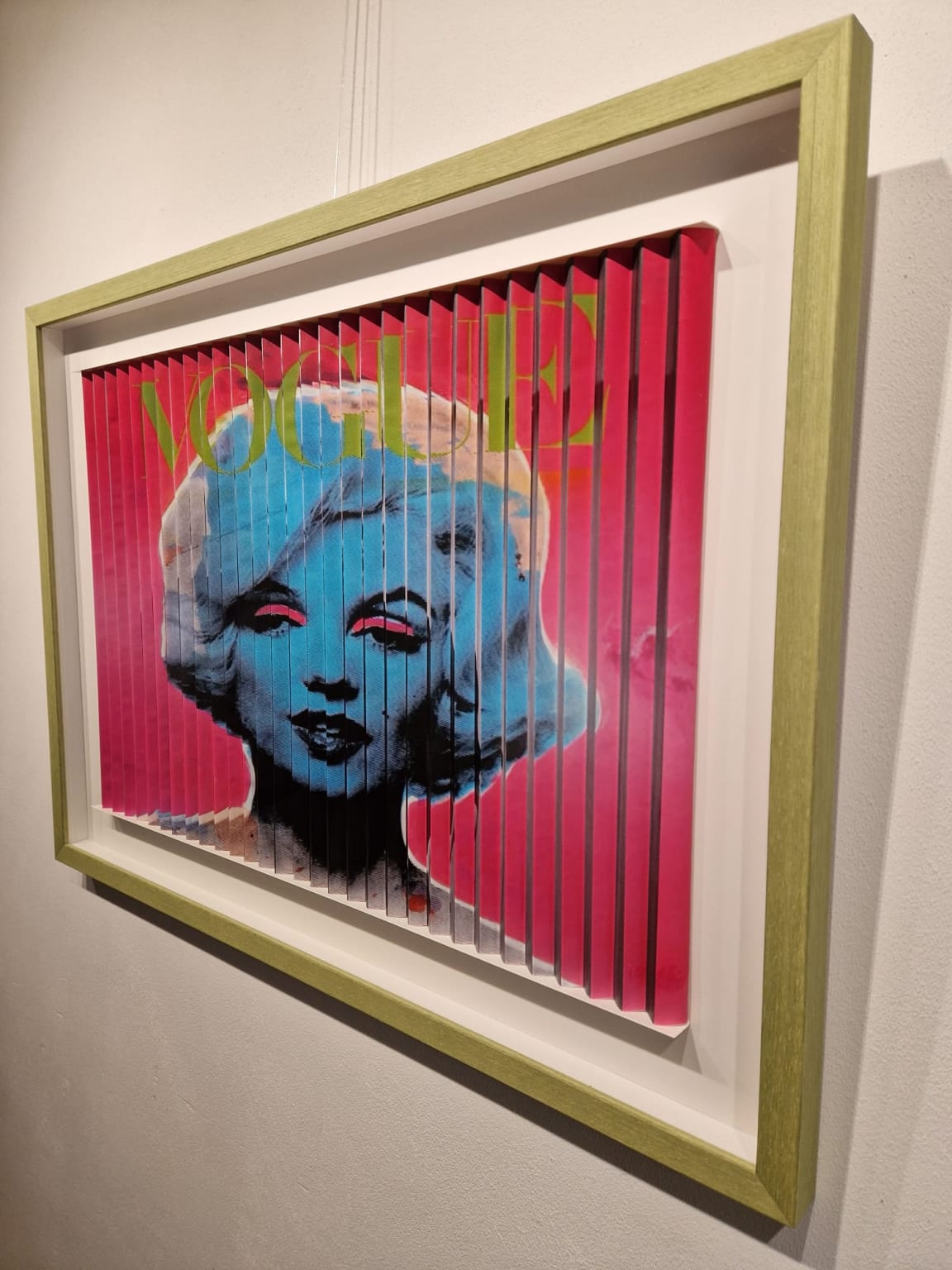 Marilyn Monroe, in beweging, detail ZK kleur