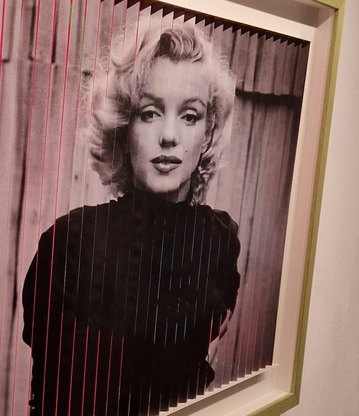 Marilyn Monroe, in beweging, detail ZK1 zwart