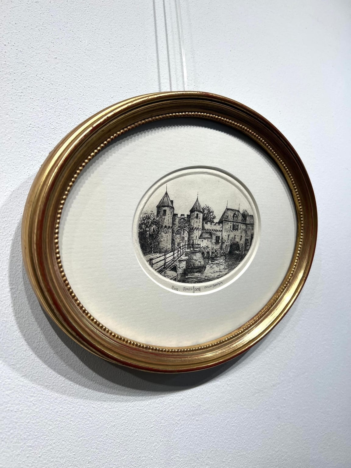 Anna Doedijns, Koppelpoort Amersfoort, ets, detail ZK