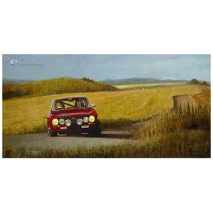 Alfa Romeo in Frans landschap