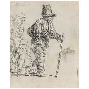 Rondtrekkende boeren familie