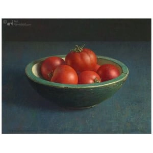 Tomaten in groene bak