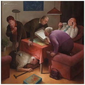 Onder moeders paraplu