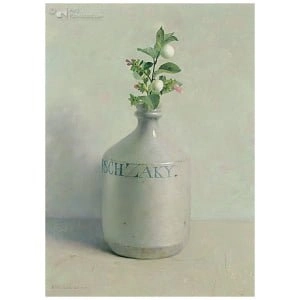 Japansch zakykruikje met sneeuwbes