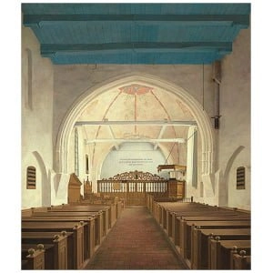 De Andreaskerk in Westeremden (13e eeuw), voor de restauratie