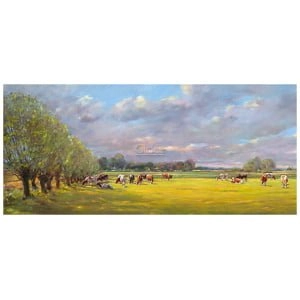 Koeien bij het wilgenlaantje