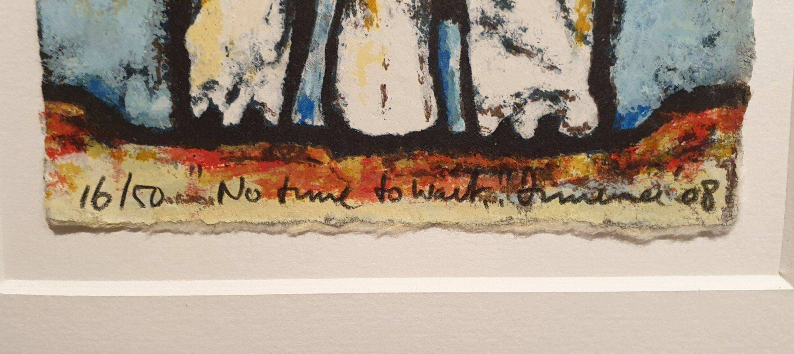 een kunstwerk dat tentoongesteld wordt