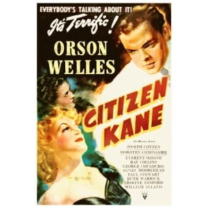 een filmposter voor burger Kane