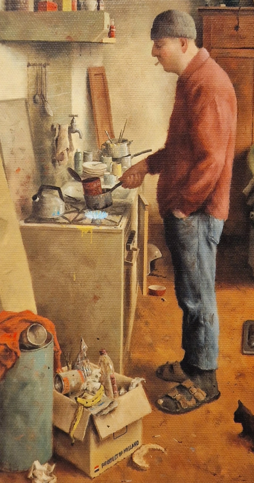 Dokkum, mannenhuishouding, detail GI