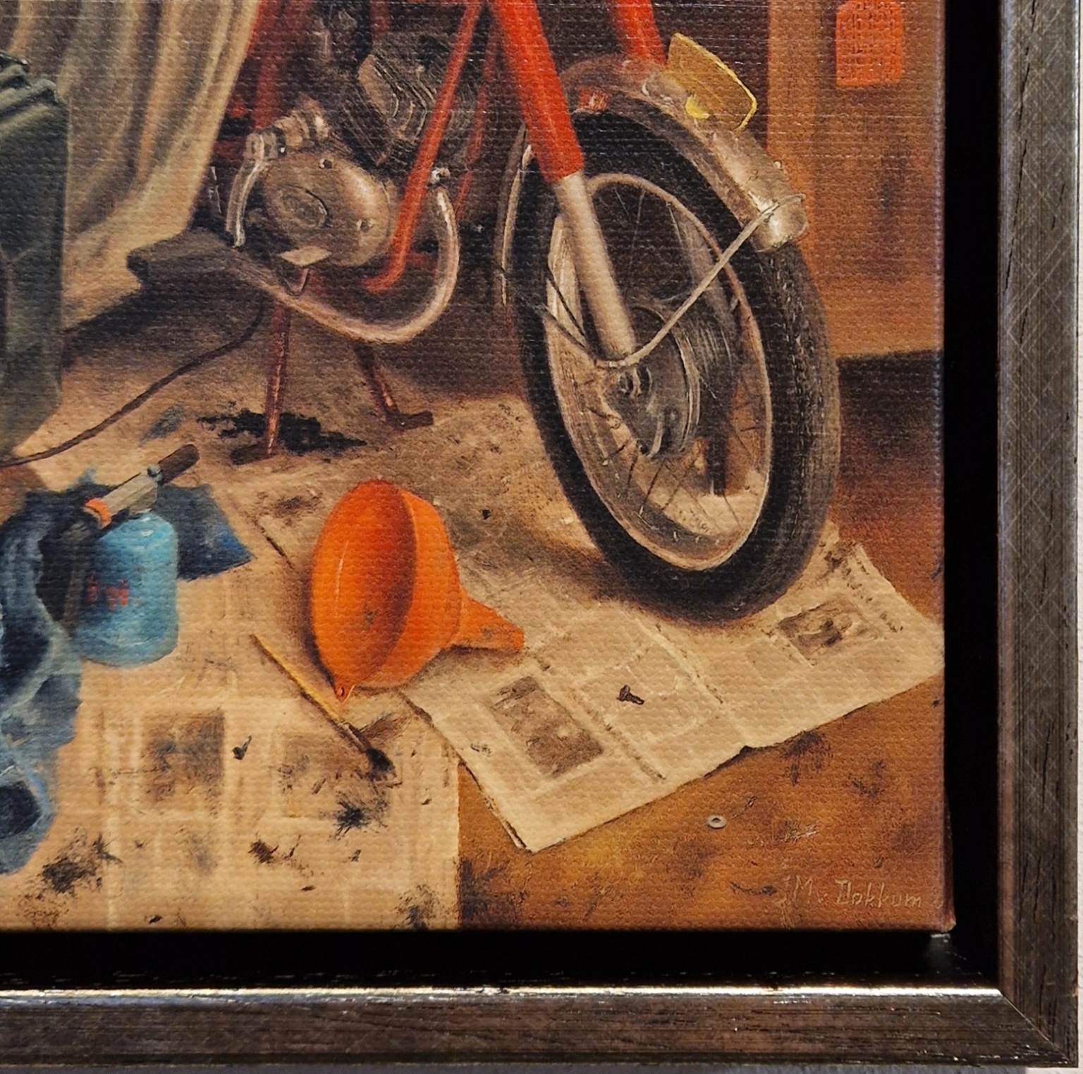 Dokkum, mannenhuishouding, detail LH