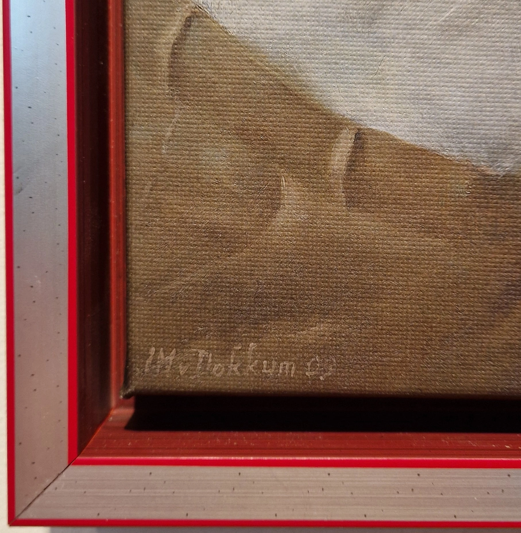 een schilderij van een persoon die in bed ligt