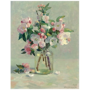 Bloesemtakken in glas