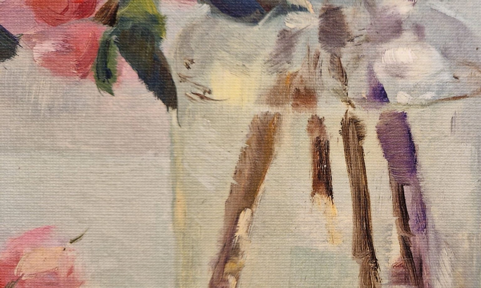 Henk Helmantel, Bloesemtakken in glas, detail GI